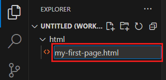 html faylının adı